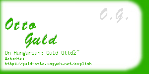 otto guld business card